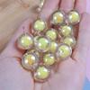 AB Color Two-Tone Transparent Round Beads for DIY Jewelry Making
