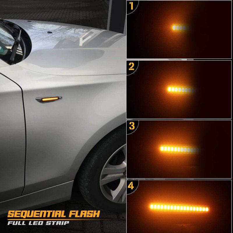 LED Side Marker Light for BMW 1 Series 3 Series 5 X1 X3 E46 E60 E61 E81 E82 E83 84 E87 E88 E90 E91 E92 E93 Turn Signal Indicator