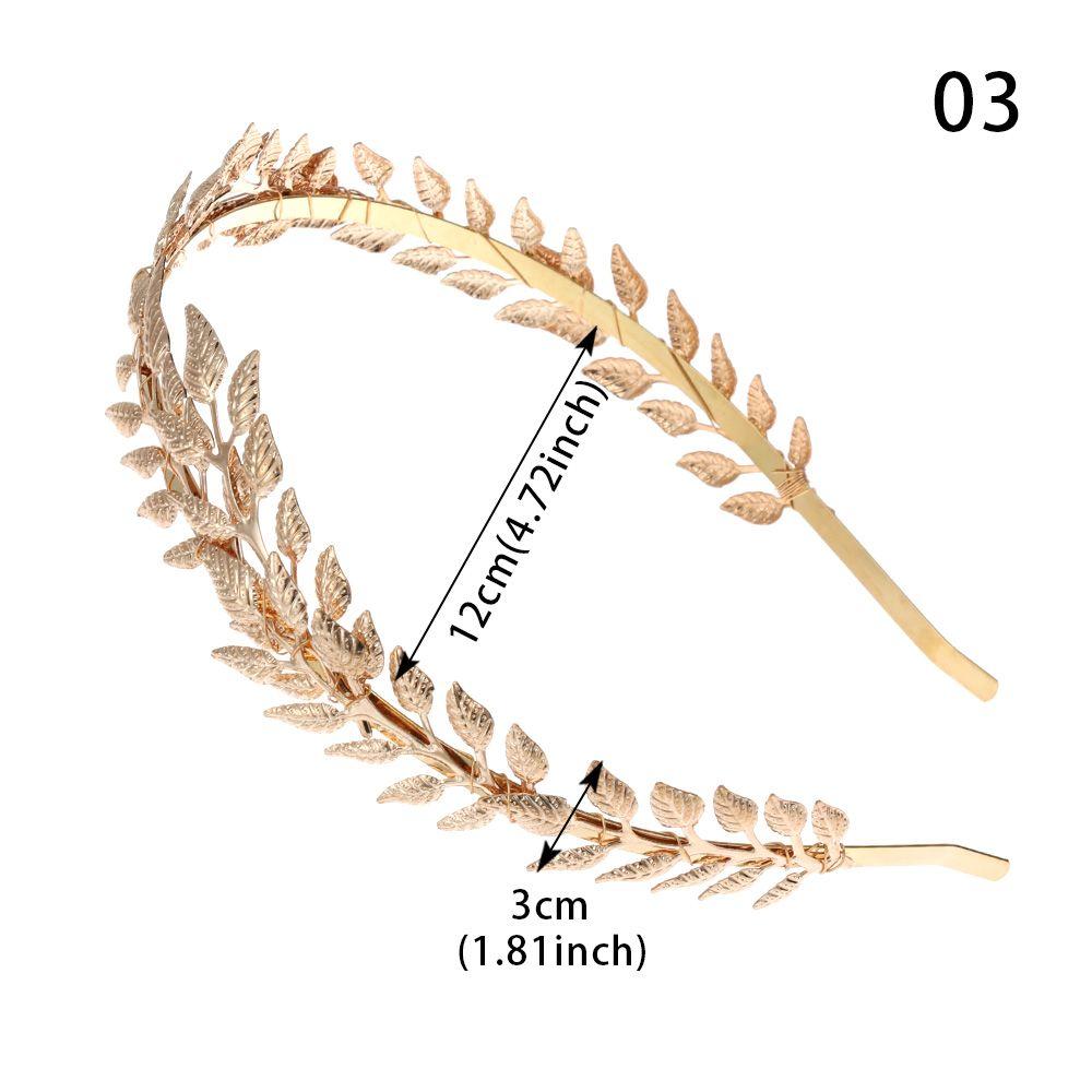 Tiara Kopfschmuck Brautjungfer Metall Goldblatt Braut Stirnbänder Blätter Haarbänder Hochzeit Haar Krone