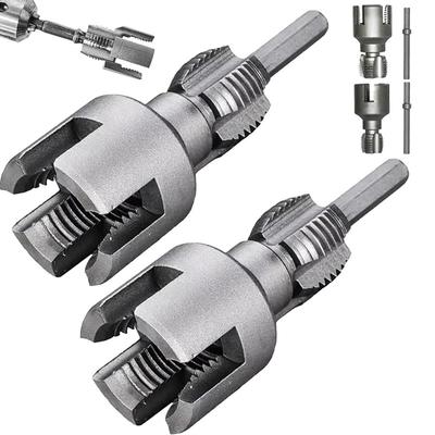 Elektrischer Bohrmaschinen-Rohrschneider: Innen- & Außengewinde, 4/6 Punkt, 1/2+3/4 PPR-Rohr-Kompatibilität.