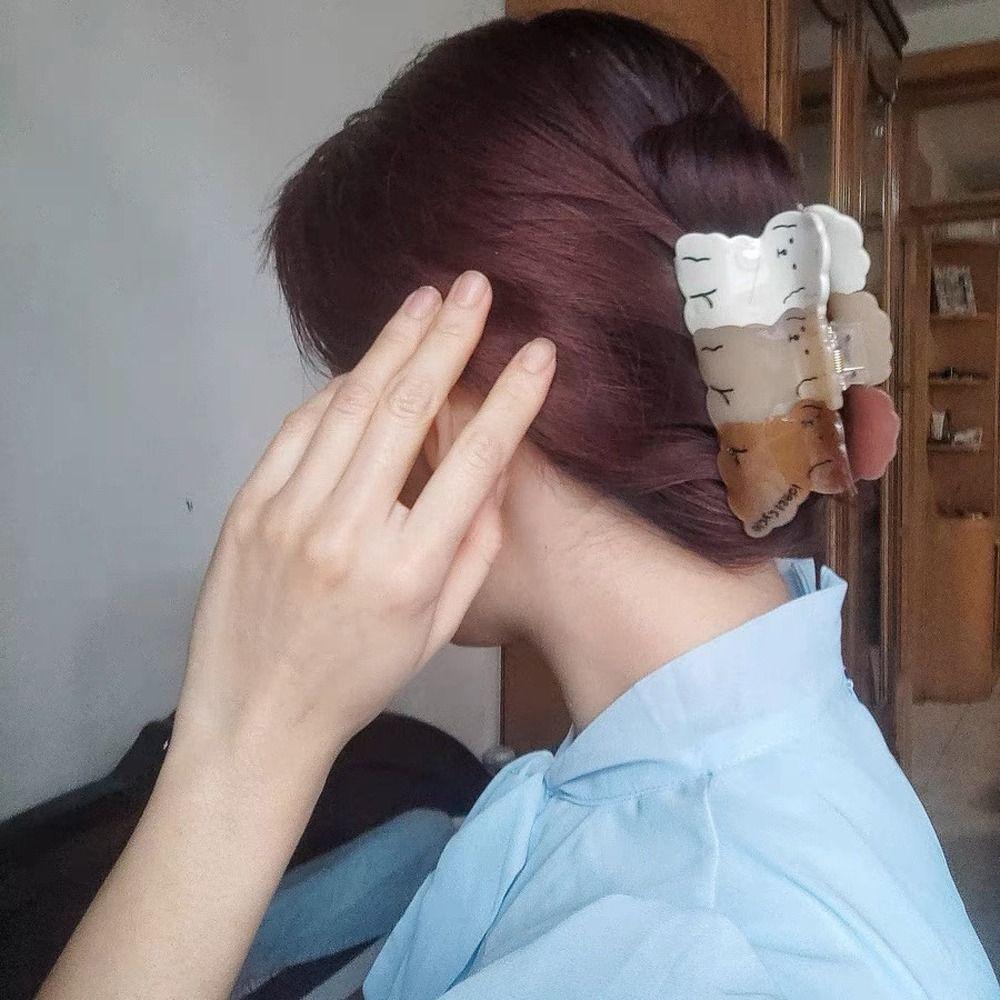 Holder Letter Animals For Girls Puppy Dog Korean Shark Clip Acetate Dog Hair Claw Women Hair Clip