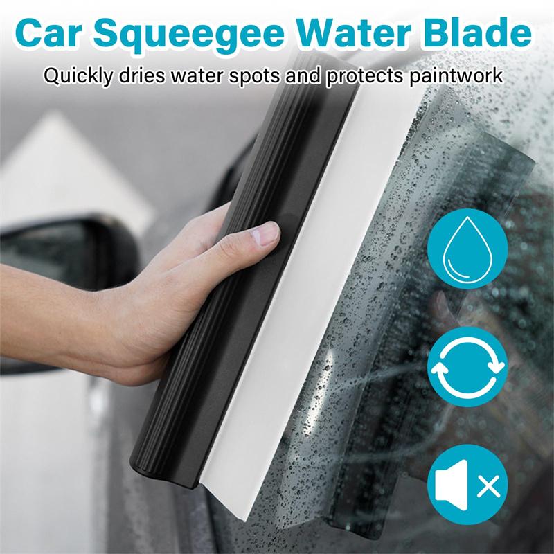 Non-Scratch Flexible Soft Silicone Handy Squeegee Car Water Wiper Clean Scraper Film Scraper Accessories