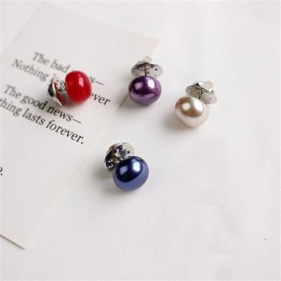 5pc Clothing Elegant Pearl Brooch Clinch DIY Neckline Cardigan Shawl Personality Brooch