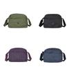 Korean Style Nylon Crossbody Bag With Grid Pattern For Casual Daily Use