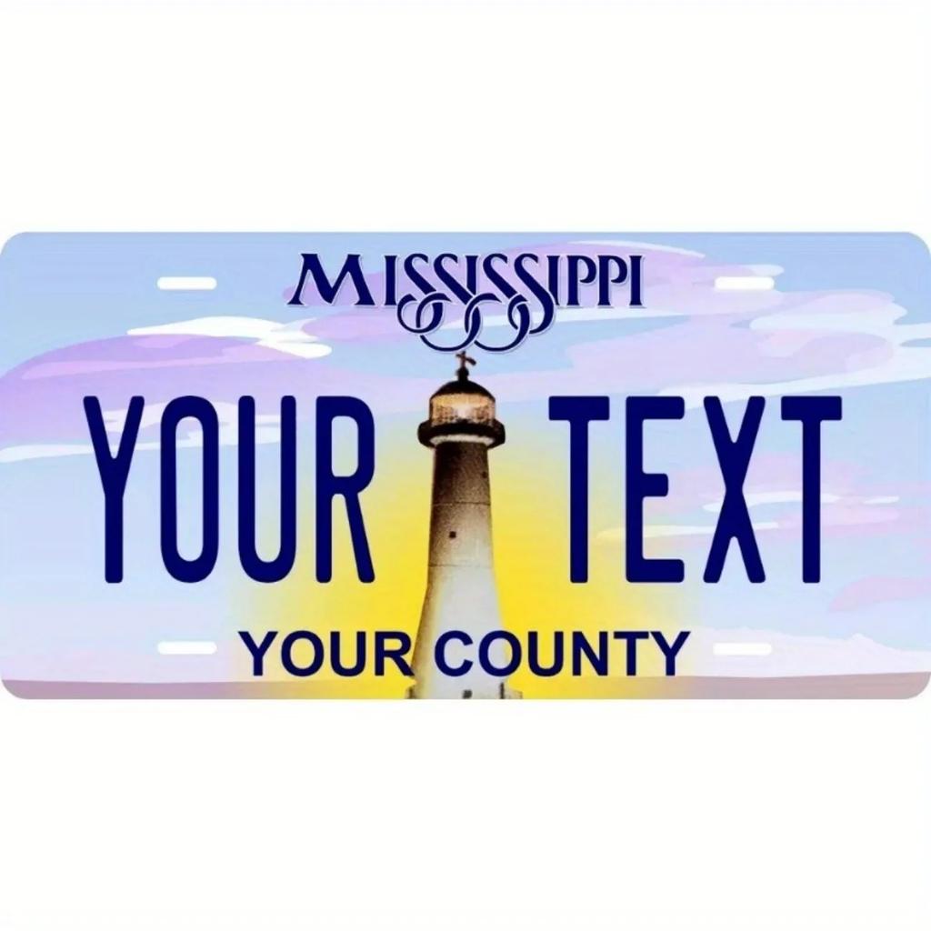 1pc Customizable Aluminum License Plate | 12x6 Inch Personalized Heartland Style | Cozy Design Home Car Decor (Decor Only)