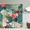 Flowers Pattern Shower Curtains Waterproof Polyester Bath Screen Curtain For Home Decoration Bathroom Printed Shower Curtain