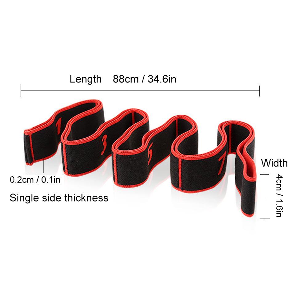 Yoga Stretch Strap Sport Fitness Indoor Yoga Strength Training Resistance BeltRed
