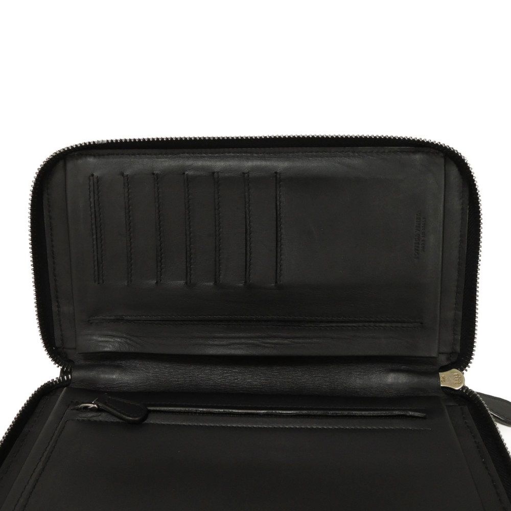 Used 11897 Organizer VN Document Case 169730 V4651 1000 7940 Black Travel Case Intrecciato Nero Men's from Japan