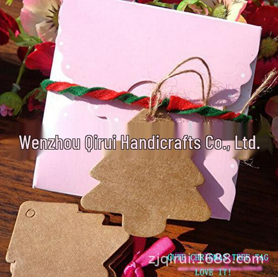 Christmas Tree Kraft Paper Tags for Baking Gift Decoration