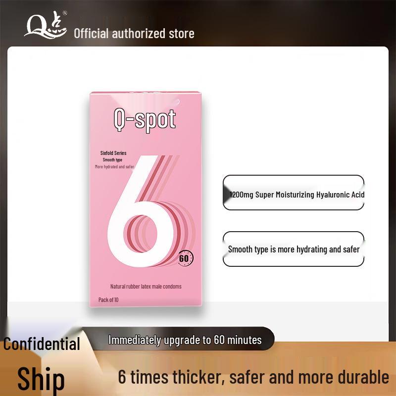 Q Point Ultra-Thin 001 Condoms: Lubricated, Spermicide-Free, for Men & Women, Enhanced Feel & Safety
