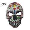 Festival-Kostümzubehör Tag der Toten Totenkopfmaske, Halloween Zucker Vollgesichts-Realistische Maske für Erwachsene Maskenball-Party-Accessoire Cosplay,