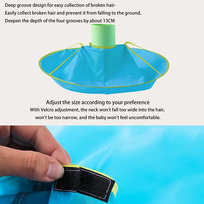 1Pcs Professional Children Colorful Hair Cutting Cape Salon Hairdresser Cloak Umbrella Cloth Foldable Kids Hairdressing Apron