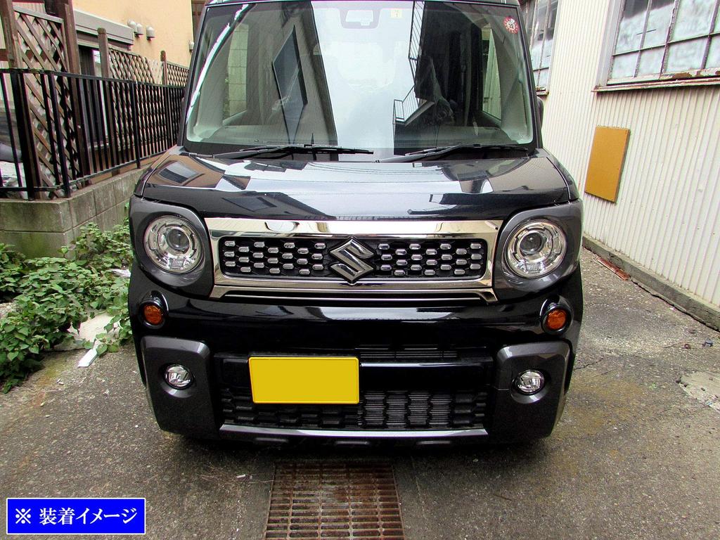 BRIGHTZ Chrome Grille Cover for Spacia Gear MK53S MK53 MK K53 53 Spacia Gear 35865 [GRI-COV-M-091]