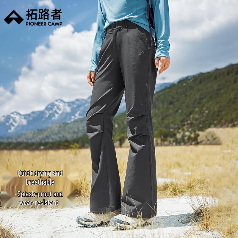 Women s Quick-Dry Pleated Flared Cargo Pants L