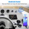 8 Inch Waterproof IP6X Marine Multimedia Player with Wireless CarPlay and Android Auto Perfect for Marine ATV Boat BZR Golf Cart