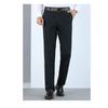Luomeng Men's Thickened Fleece Straight-Leg Business Casual Pants