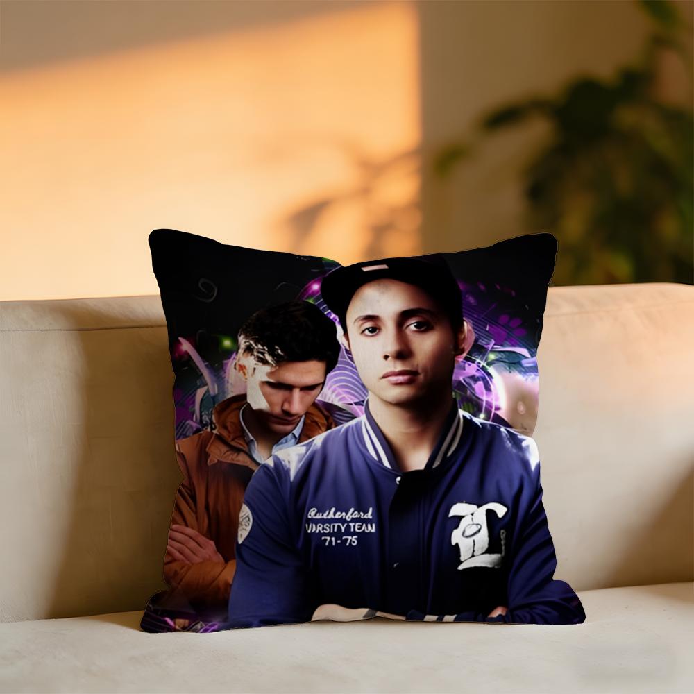Bassjackers Cushion Cover Cozy Velvet Throw PillowSoft Warm Cushion For Sofa  Bed