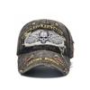 Berretto con visiera in cotone lavato effetto invecchiato, stampato e ricamato, per il 250° Anniversario, berretto da baseball strappato, cappello parasole per uso quotidiano