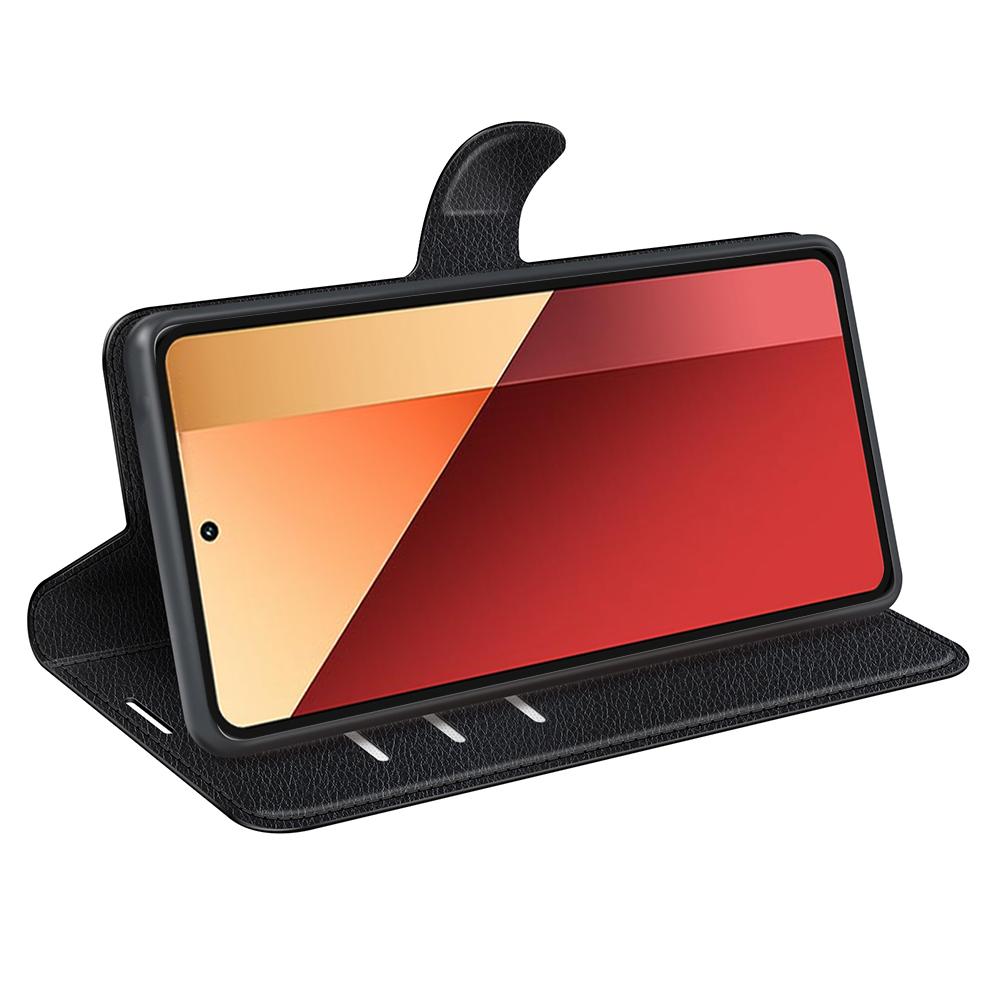 For Xiaomi Redmi Note 13 Pro 4G/Poco M6 Pro 4G Case Litchi Texture Leather Phone Cover with Wallet