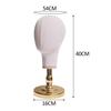 Mannequin Head Desktop Canvas Block Head for Scarves Headdress Hair Styling