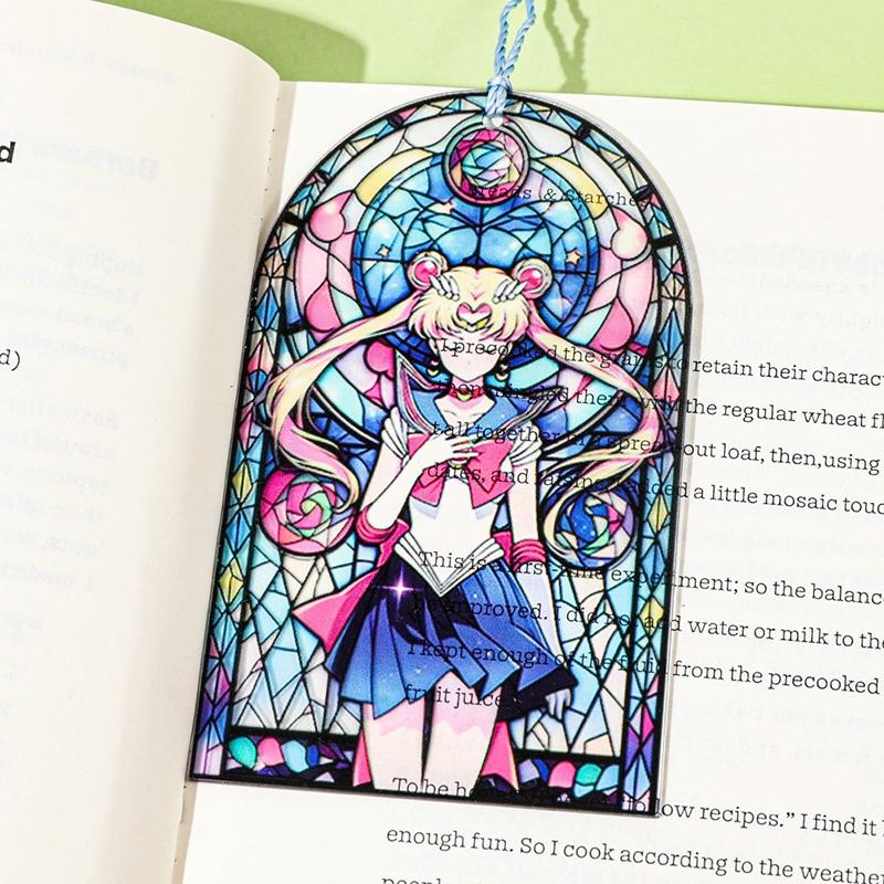 Sailor Moon Acrylic Bookmark Anime Enthusiast Book Accessories Student School Supplies Teacher Office Stationery