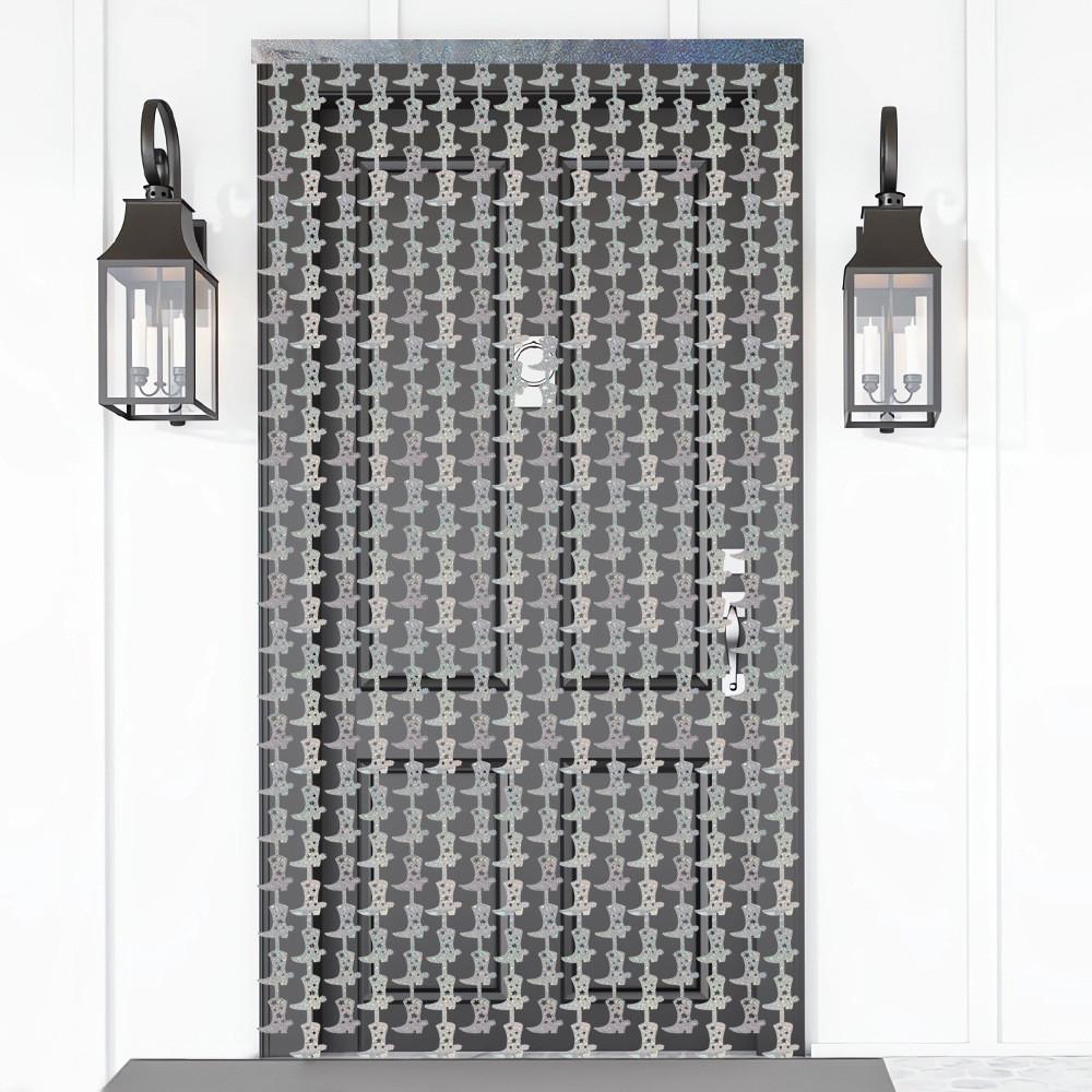 2 Eyecatching Meter Silver Laser Boot Rain Curtain Ideal For Spooky Halloween Decor
