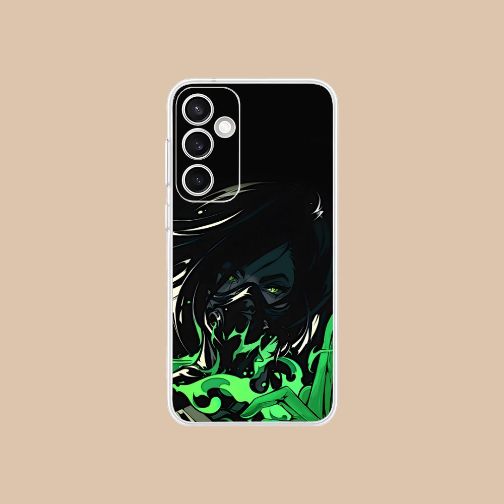 

Valo Viper Phone Case for Samsung Galaxy S25 S24 S23 S22 S21Plus FE Ultra Soft TPU Clear Shockproof Cover Galaxy S22 5G