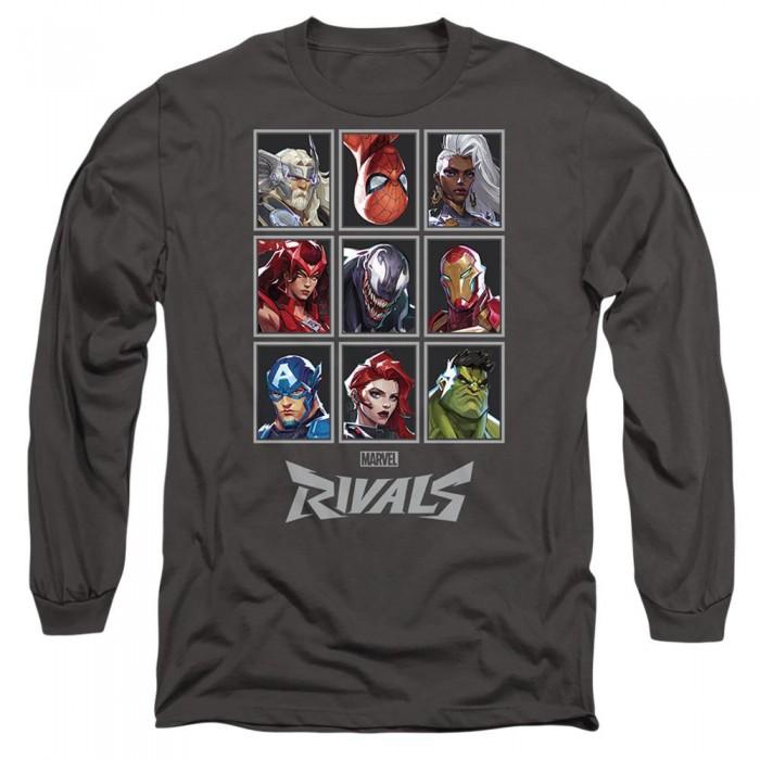 Marvel Rivals Unisex Adult Character Grid Long-Sleeved T-Shirt