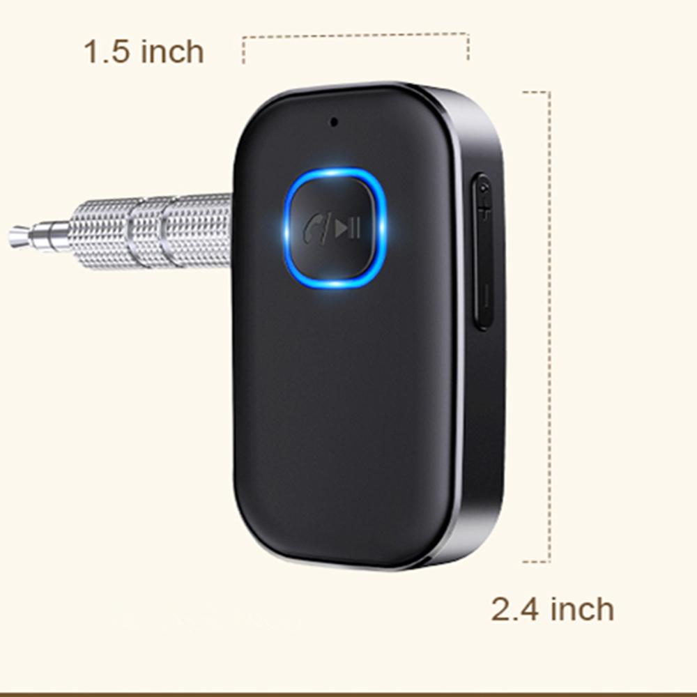 Bluetooth 5.0 Receiver for Car, Noise Cancelling Bluetooth AUX Adapter