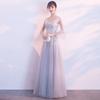 1011 summer new dream fairy gas can usually wear temperament long host banquet evening dress