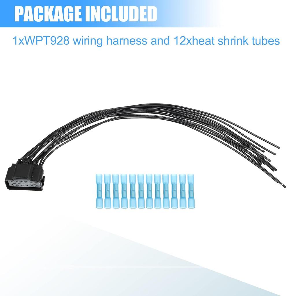 Unifizz WPT928 15326110 Heated/Cooled Seat Module Connector Wire Kit Heated Seat Wiring Connector Wire Harness Replacement for Ford F-250 F-350 F-450