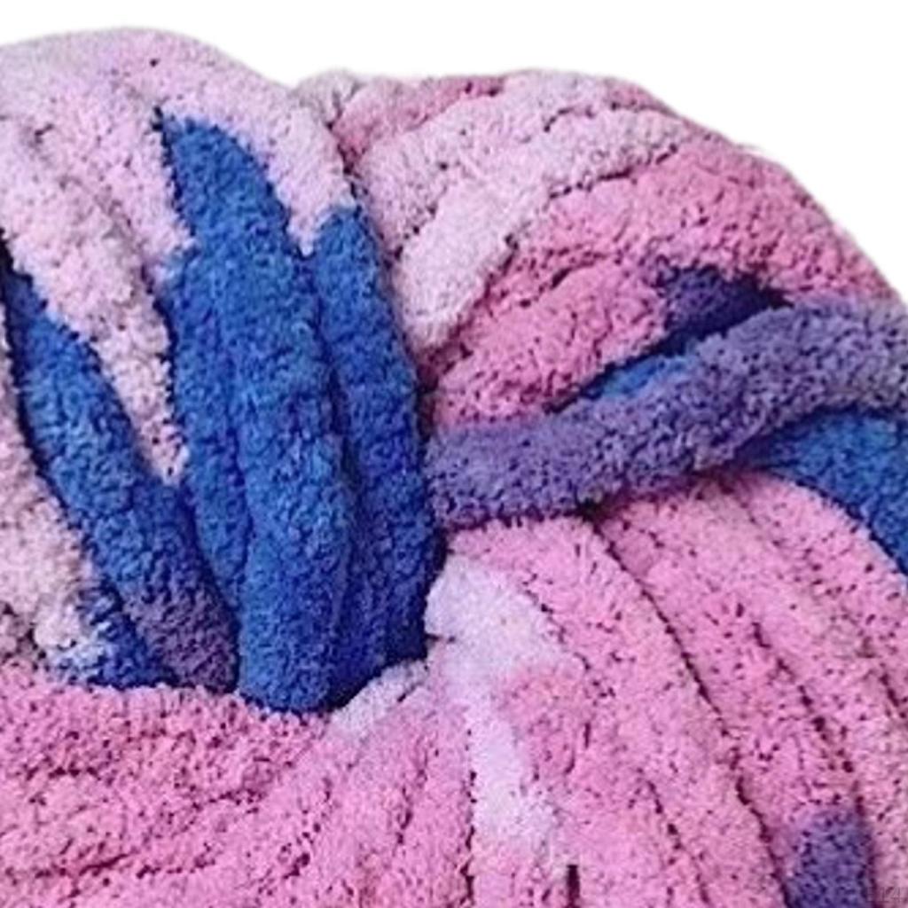 Chunky Crochet Yarn Blanket Polyester Portable Creative Knitting DIY Supplies for