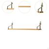 Floating Shelf Wood Metal Wall Simple Decorative Storage Mounted for Dorm