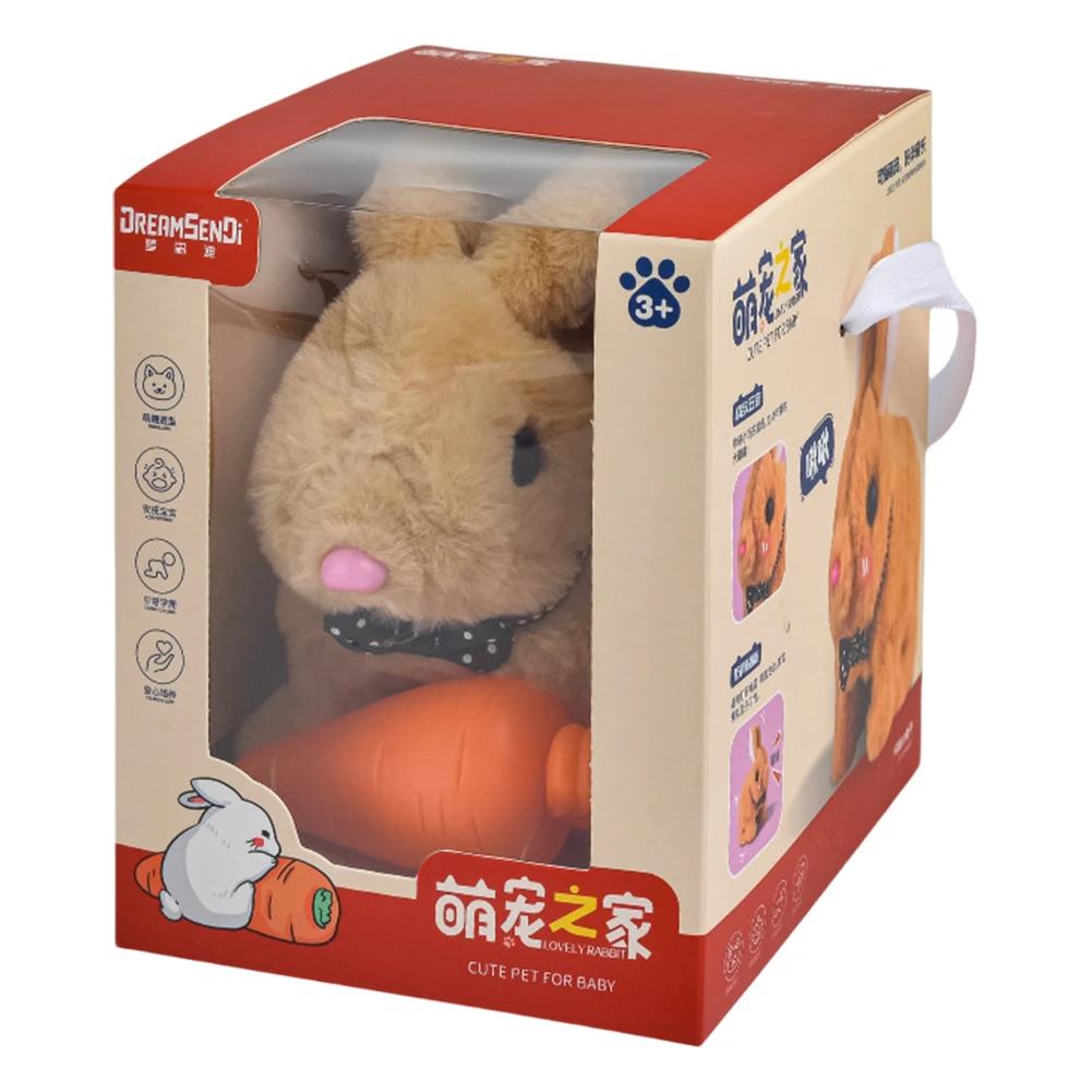 Cão robô eletrônico, brinquedo realista que age como um cachorrinho de verdade, brinquedo de pelúcia para cachorro, animal de pelúcia operado por bateria, para meninas e meninos