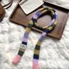 Scarf women's winter high-end sense new contrasting color stripes narrow scarf scarf scarf