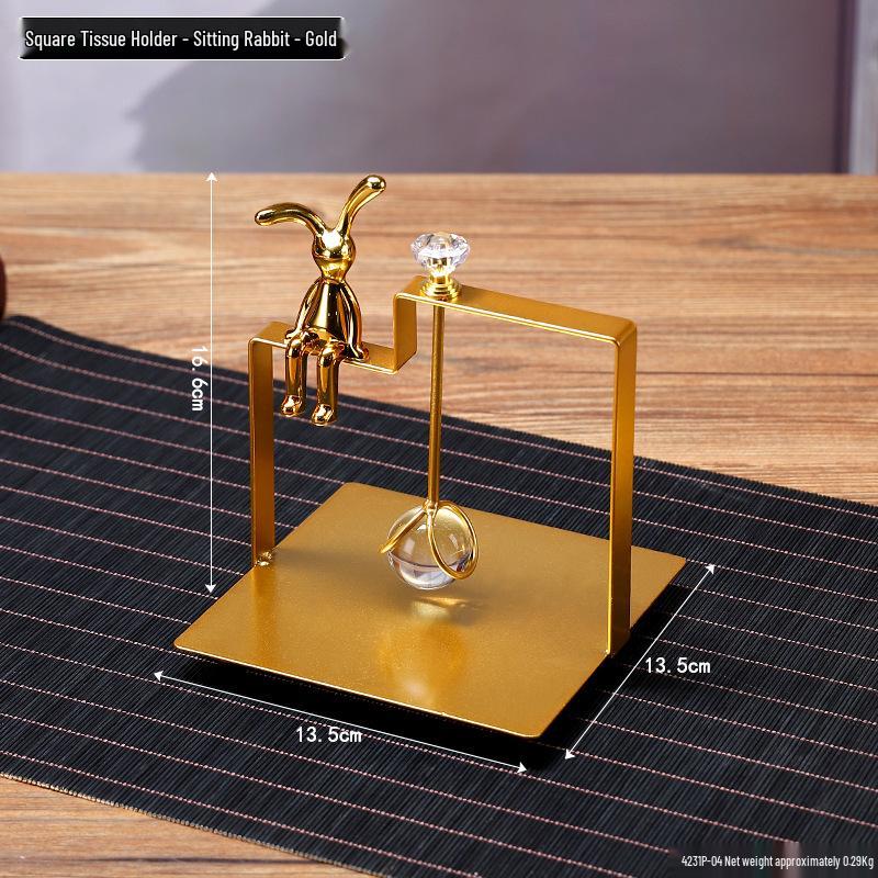 Elegant Metal Square Tissue Holder for Restaurants and Bars