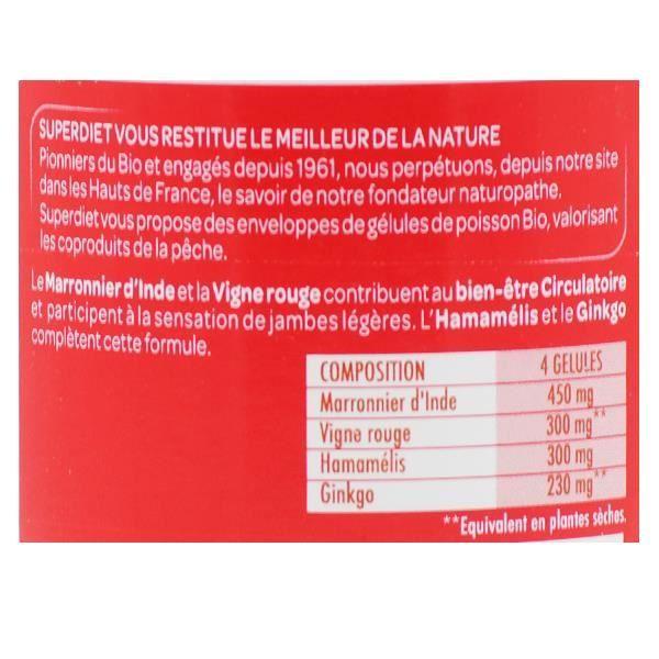 Superdiet Bio Circulation Quartet 120 Capsules