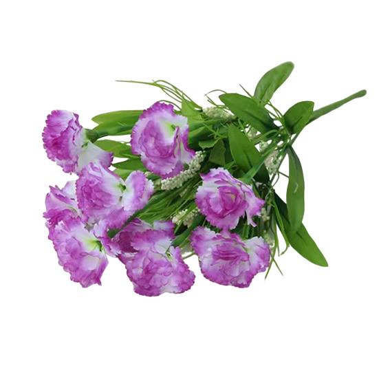 Sztuczny kwiat goździka z główką łodygi Centralny stół do domowego biura 10 Sztuczny kwiat ślubny