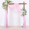 2pcs Artificial Wedding Arch Flowers for Wedding Sign Faux Floral Swag Decor for Reception Ceremony Backdrop Willow