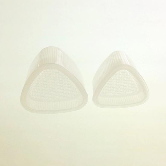 2Pcs Sushi Mold Rice Ball Maker 2-in-1 Triangular Onigiri Press with Lunch Box Compact Kitchen Tool for Bento Picnic Office Meals