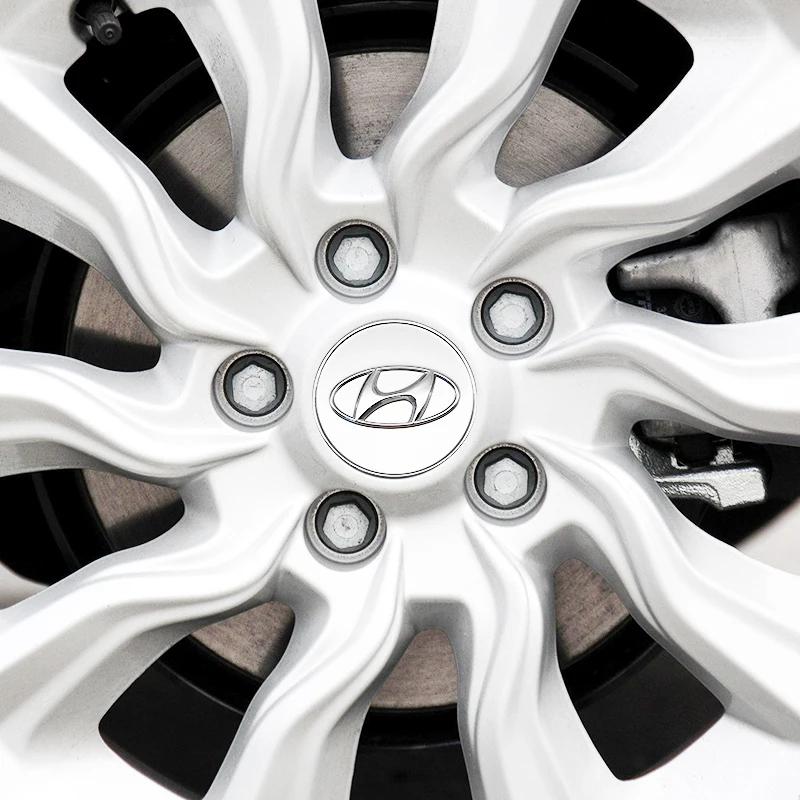 4Pcs 60mm 65 Car Wheel Center Caps Logo Emblem Rims Cover Hub Caps Accessories For Hyundai Tucson Solaris I10 I20 I30 IX20 IX35 TT34