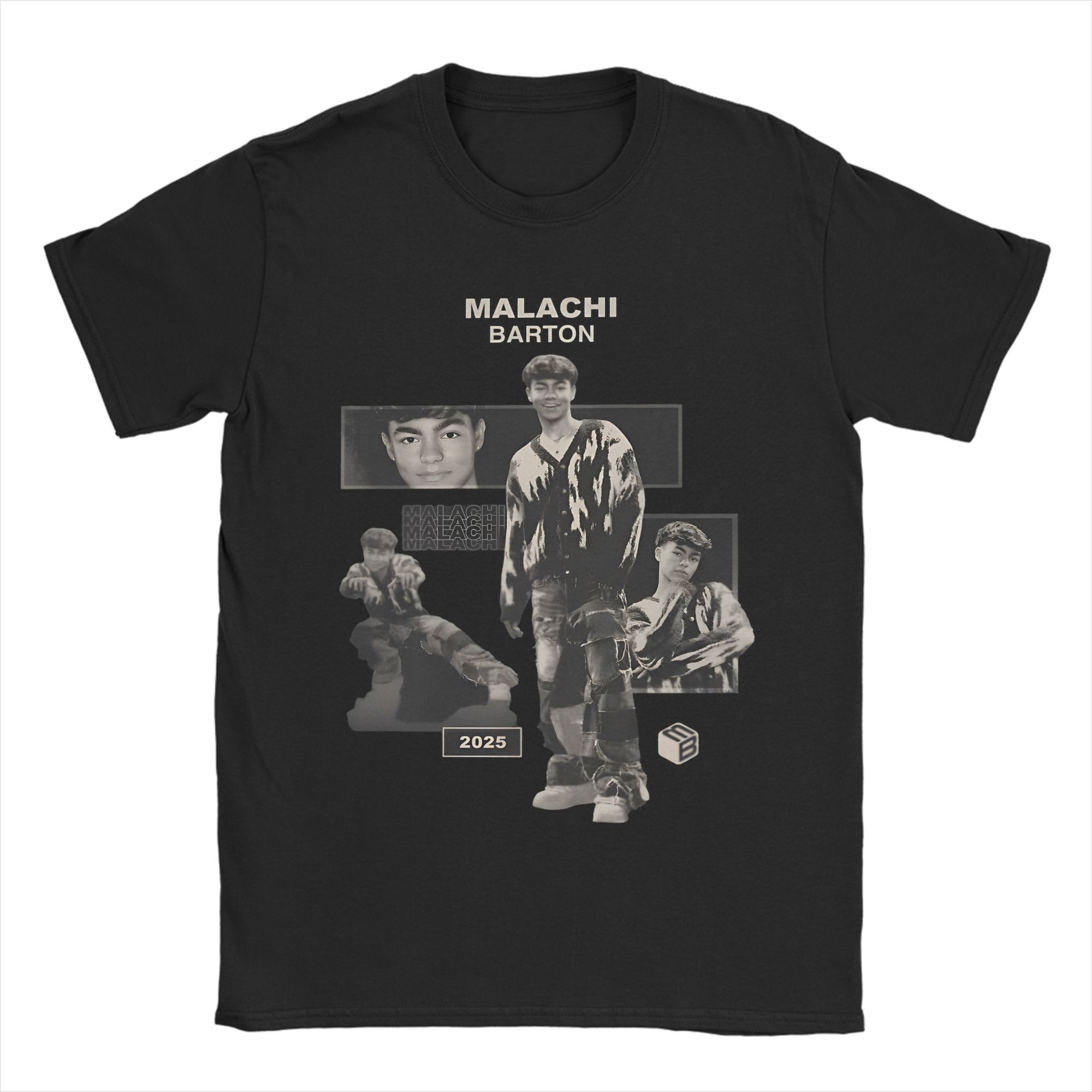 

2026 Malachi Barton American Actor Mens Casual TShirt Round Neck Trendy Fashion Short Sleeve TShirt S