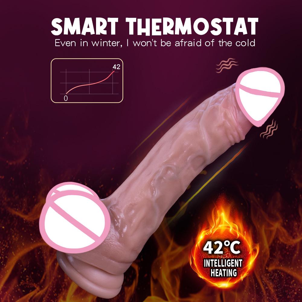 Automatic Thrusting Silicone Dildo with Suction for Women’s Pleasure
