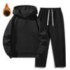 Men's and Women's Thick Plus Velvet Hoodie and Sweatpants Set - European Size, Loose Fit for Spring, Autumn, and Winter.