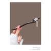 New Chinese Style Elegant Lotus Tassel Black Wood Hairpin Retro Hair Stick Back Head Updo Hair Accessory for Horse Face Skirt Daily Wear