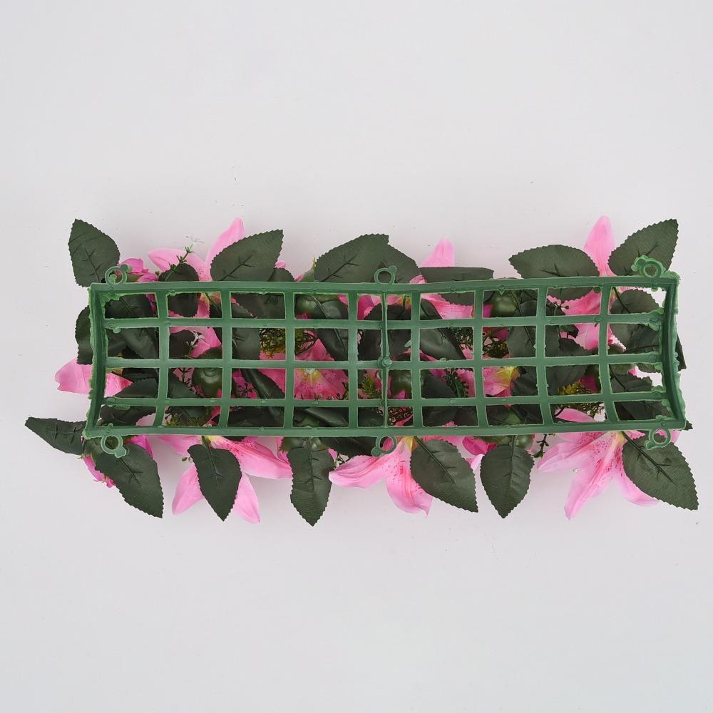 43cm Artificial Flowers Rose&lily Wall Arches Decor Artificial Rose Lily Flowers Party Stage Supplies Table Centerpiece Decor