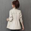 2025 New Spring Clothes Waist Thin Small Trench Coat Women's Spring and Autumn Women's Stand-up Collar Foreign Style Age-reducing Jacket