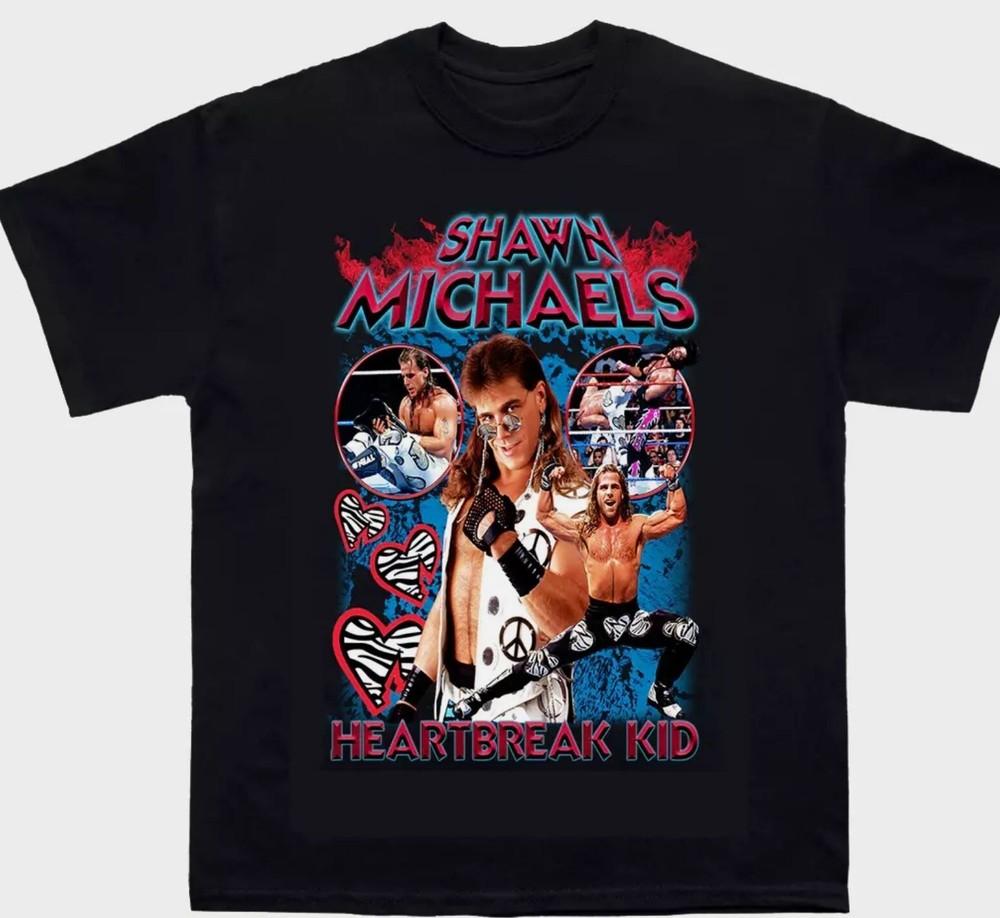 Retro Style Shawn Michaels Heartbreak Kid Shirt Black Unisex S-5XL Unisex T-Shirt
