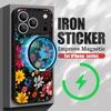 Colorful Flowers Pattern Case For iPhone 17 Pro Max Case iPhone 16 Pro Max 15 14 13 16E 17E Magnetic For Magsafe Hybrid Matte Cover