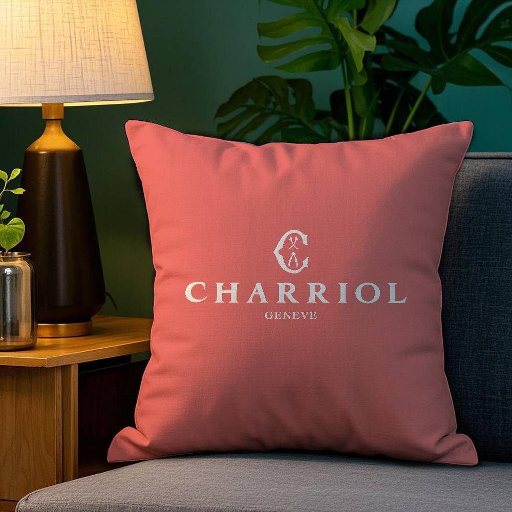 French C-Charriol Pillow Case Plush Fabric Soft Double Sided Print Sofa Cushion Cover Throw Pillow Covers